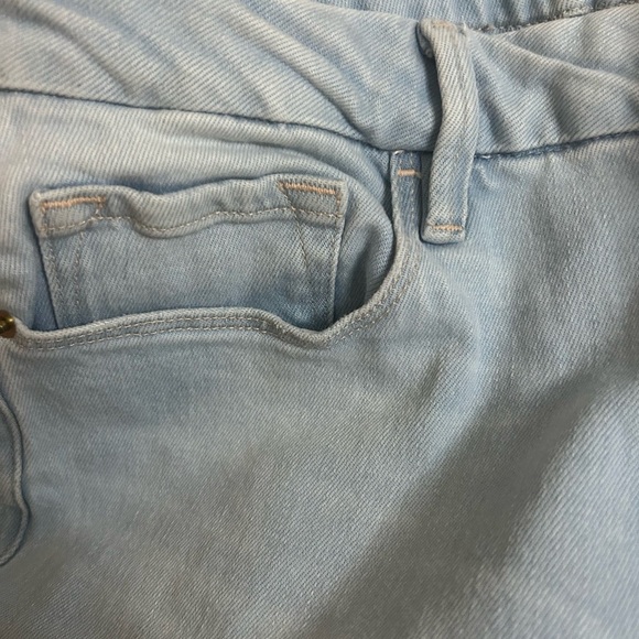 Frame Le Mini Boot Light Wash Stretch High Rise Ferry Jeans Size 30 - Picture 8 of 8